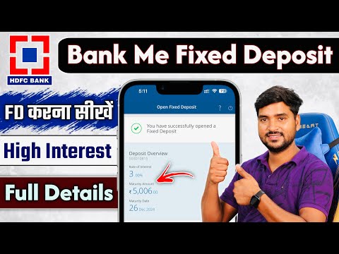 HDFC Bank Me FD Kaise Kare | How to do FD in HDFC App | HDFC Net Banking se Fixed Deposit Kaise Kare