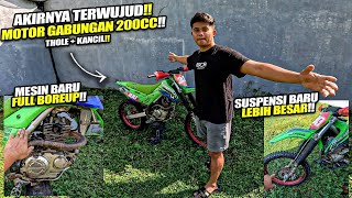 FULL PROJEK KLX140 DI BOREUP DAN MODIF !!
