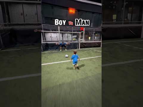 Little Boy vs Big Man – Goalkeeper vs Attacker Challenge ⚡⚽