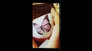 3D Schmetterling handbemalte Brautschuhe - Schuhnique