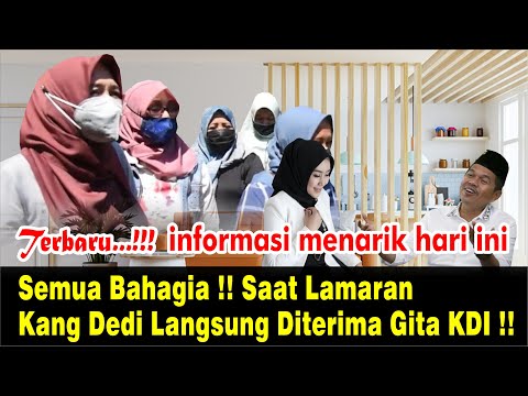 Semua Bahagia !! Saat Lamaran Kang Dedi Langsung Diterima Gita KDI !!