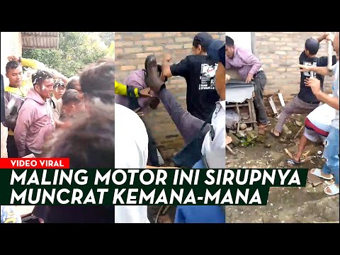 MALING REMUK DIHANTAM BALOK HINGGA BOTOL! Sirupnya Muncrat Kemana-mana