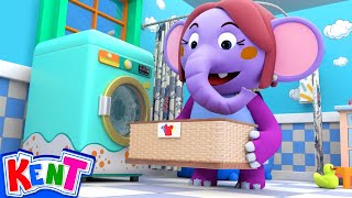 🧺 Time to Wash Your Clothes! 👕🫧 | Laundry Day + More Fun Songs by Kent The Elephant