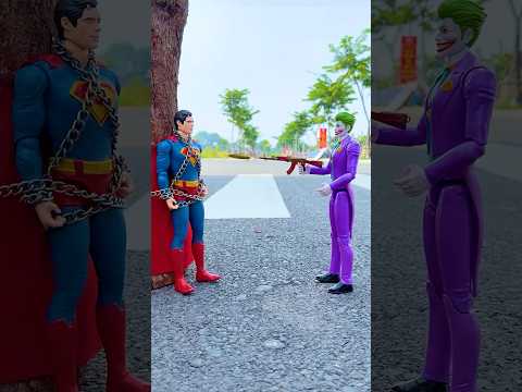 Hulk saves Superman from Joker | Marvel Toys #gta5