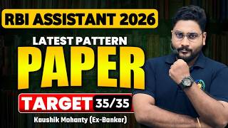 RBI Assistant 2026 Quant Most Expected Paper with Exam Approach By Kaushik Mohanty | Career Definer