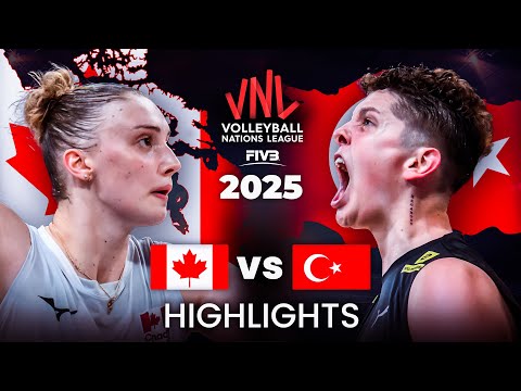 🇹🇷 TURKIYE vs CANADA 🇨🇦 | HIGHLIGHTS | Women's VNL 2025
