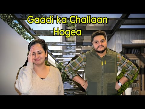 Car ka Challan Hogea- Ghar Ki Safai Par hui Behas - Kritleen & Surya- Sidhu Family Punjabi Vlogs