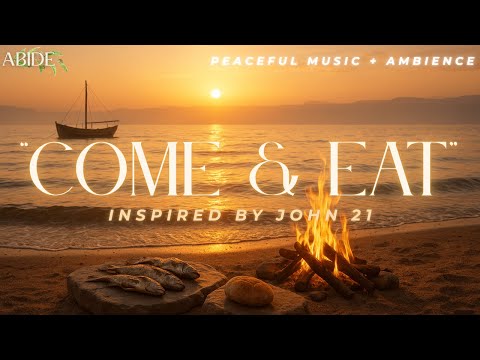 By the Fire with Jesus | Cozy Morning Ambience at the Sea of Galilee | for prayer time + Bible study