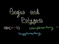 Interior Angles and Complementary Angles