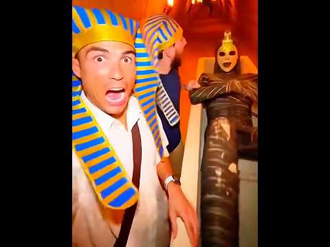 VISITAMOS UMA PIRÂMIDE… DEU MUITO ERRADO 💀#messi #cr7 #shorts