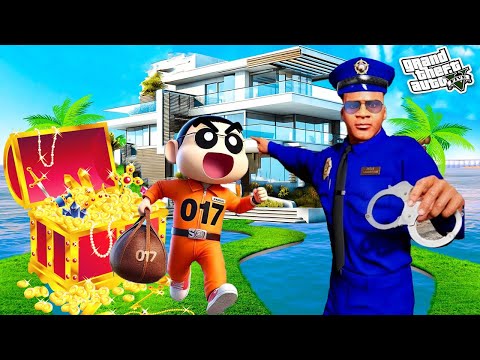 GTA 5 : 1000 Kilogram Gold Hijack Shinchan and Franklin in GTA 5 Tamil !