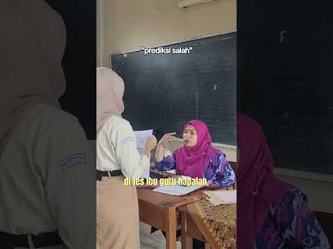 Ibu guru itu lebih pintar loh #nyontek #hapalan #sekolah