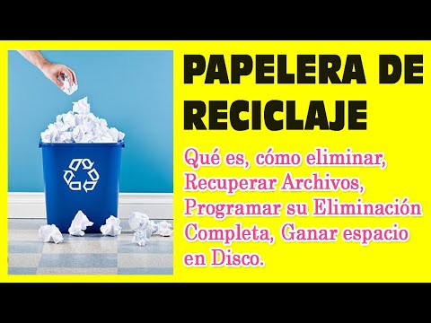 Computacion Basica, La Papelera de Reciclaje, aprende todo, eliminar, Recuperar, Programar