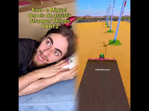 Enzo e Miguel depois de assistir Stranger Things: PART 2