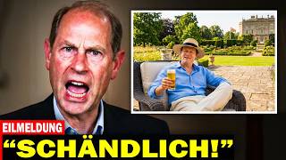 Camillas Sohn nunrechtmäßig das Eigentum von König Charles. Was Prinz Edward  tat, war schockierend!