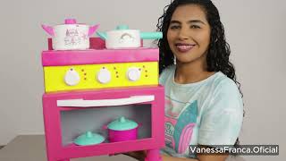 FOGÃO DE BRINQUEDO FEITO COM CAIXA DE SAPATO