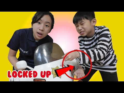 Police Officer LOCKED UP Kaycee in JAIL Playhouse Escape