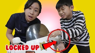 Police Officer LOCKED UP Kaycee in JAIL Playhouse Escape