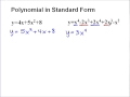 Converting Polynomials to Standard Form