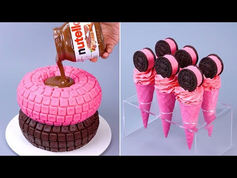 Awesome PINK OREO Chocolate Cake Decorating Recipes | Satisfying Chocolate Cake Videos