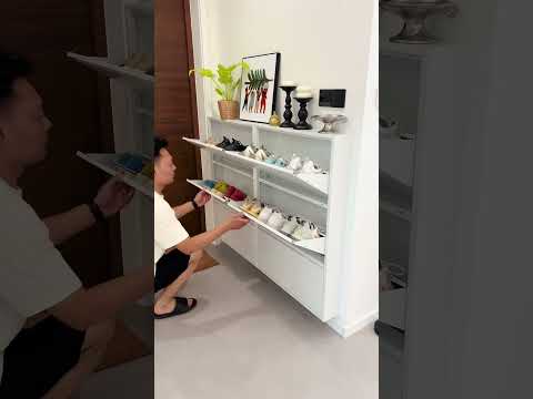 Space-Saving Shoe Cabinet#feedshorts #shortvideo