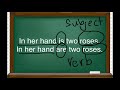 Inverted Sentences and Subject-Verb Agreement