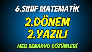 6.Sınıf Matematik 2. Dönem 2. Yazılı | MEB Senaryo Soruları Çözümleri ✅ Örnek Sorular