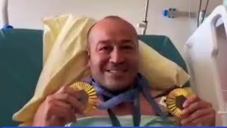 БОКСЧИЛАР ЮРАК ХУРУЖИГА УЧРАГАН ТРЕНЕРИ ТУЛКИН КИЛИЧЕВНИ КУРГАНИ БОРИШДИ