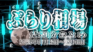 【ぶらり相場】2025年07月28日(月)～2025年08月01日(金)ドル円🔥