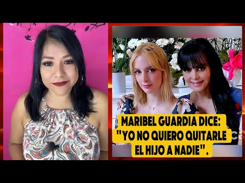 Maribel Guardia dice: "Yo no quiero quitarle el hijo a nadie" #maribelguardia