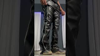 Pantalón campana o stack leather jeans 😎