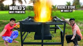 ROCKET STOVE | World’s Largest Rocket Stove | No Need Gas & diesel Wood fire Stove | We Built It