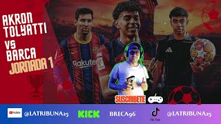 FC Akron Tolyatti vs Barca |  UEFA CHAMPIONS LEAGUE | RESUMEN | JORNADA 1 - TEMPO. 2032 | PES 2021