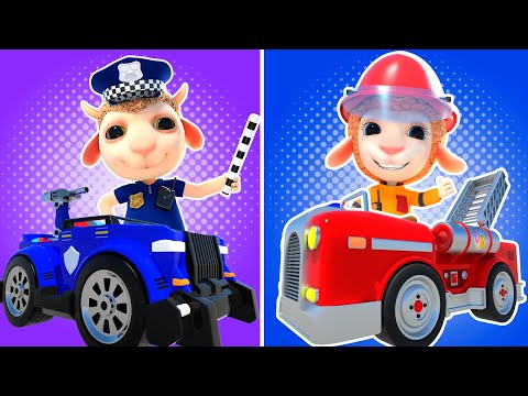 Collection: Policeman and Firefighter | Cartoon for Kids | Dolly and Friends - Thailand