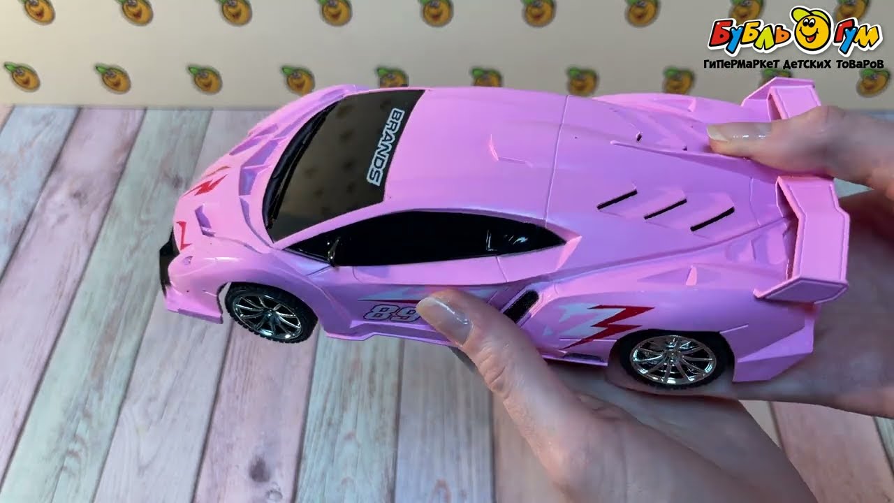 Автомобиль Lanson Toys на радиоуправлении розовый 1:22 с 3лет - видео