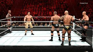WWE 2K26 - John Cena & Randy Orton Vs The Rock, Stone Cold & Triple H  I 3 In 2 Handicap Match (PS5)
