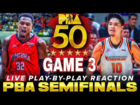 🔴GINEBRA vs NORTHPORT │ GAME 3 SEMIS - PBA COMMISIONERS' CUP 2025 Play-by-Play Reaction & Scoreboard