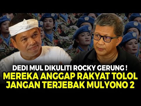 SANGAR ! ROCKY GERUNG BONGKAR STRATEGI MENGERIKAN DI BALIK DEDI MULYADI DAN MULYONO