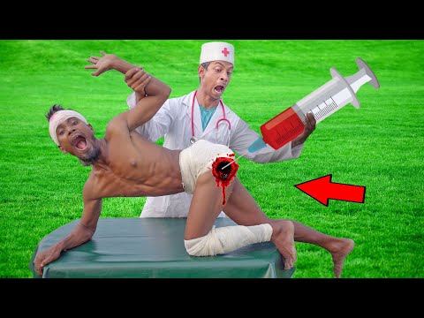 New Funniest Fun Amazing Comedy video 2024 Injection Wala Comedy Video Doctor Funny Video2024 Ep-338