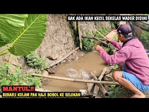 REJEKI NOMPLOK! MANCING DI SELOKAN KANDANG AYAM PEMBUANGAN KOLAM || IKANNYA GANAS GANAS BRO