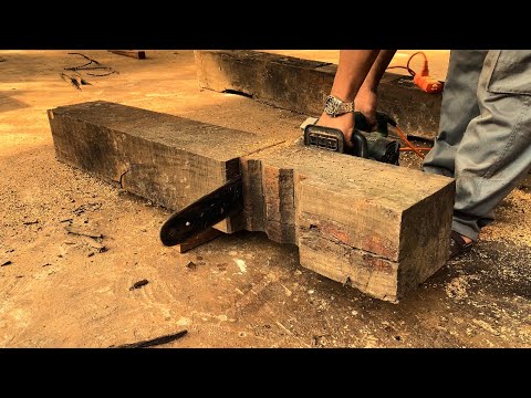 Recycling Old Black Ship Wood - The Perfect Combination Of Lathe And Other Woodworking Machines