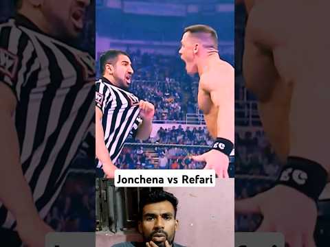 Johncena vs Refari fight.#wwe #raw #wweshorts #nxt #smackdown #wrestling #johncena