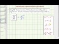 Simplifying Expressions with Negative Exponents