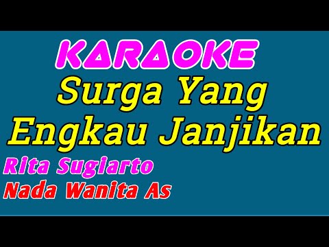 Janji || Rita Sugiarto || Karaoke Dangdut || Nada Wanita