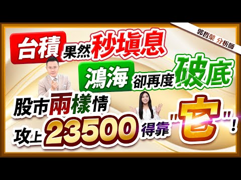 郭哲榮分析師【台積果然秒填息 鴻海卻再度破底 股市兩樣情 攻上23500得靠"它"!】2024.12.12