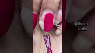 Satisfying Plum Polish for my "Natural Duck Nails" & Natural Cuticles 🤣 🍇 ilysmnails .com #nails