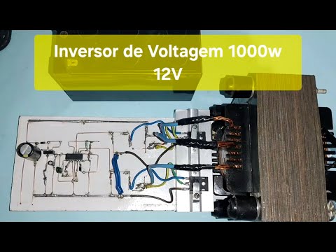 Potênte Inversor de Voltagem   1000w 12v    110v