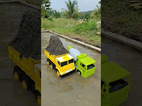 Bongkar Mobil Truk Pasir Dan Menemukan Mobil Mobilan, Truk Molen, Slender, Buldozer, Beko
