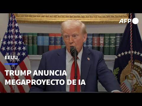 Trump anuncia megaproyecto de IA con inversiones de "al menos USD 500.000 millones" en EEUU | AFP