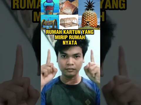RUMAH KARTUN DI DUNIA NYATA #shorts #short #shortvideo
